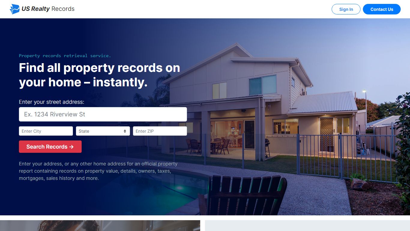 US Realty Records - The largest online property record database